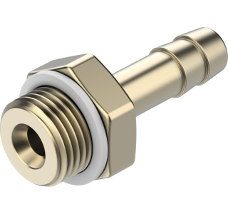 Hadicové hrdlo so závitom, nátrubok na rúrku, vonkajší BSPP (G) závit, Mosadz, FESTO